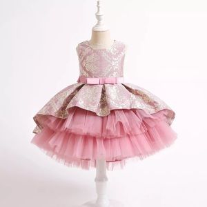 Luxury Birthday Wedding beautiful pink dream girl dress 5003